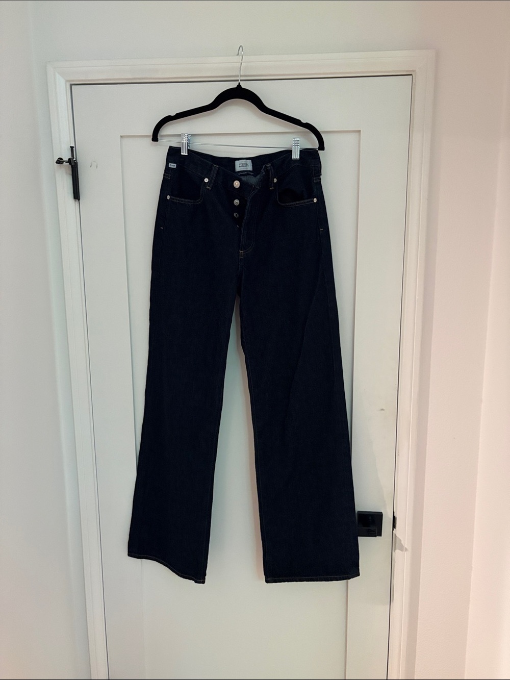 Citizens of Humanity Annina Wide Leg Women's Jeans in Dark Blue